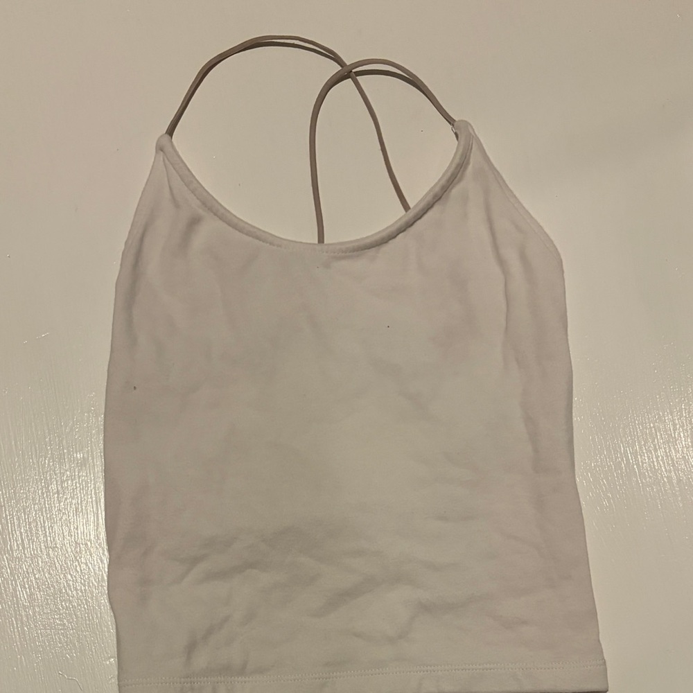 American Eagle Outfitters white double-strap tank
